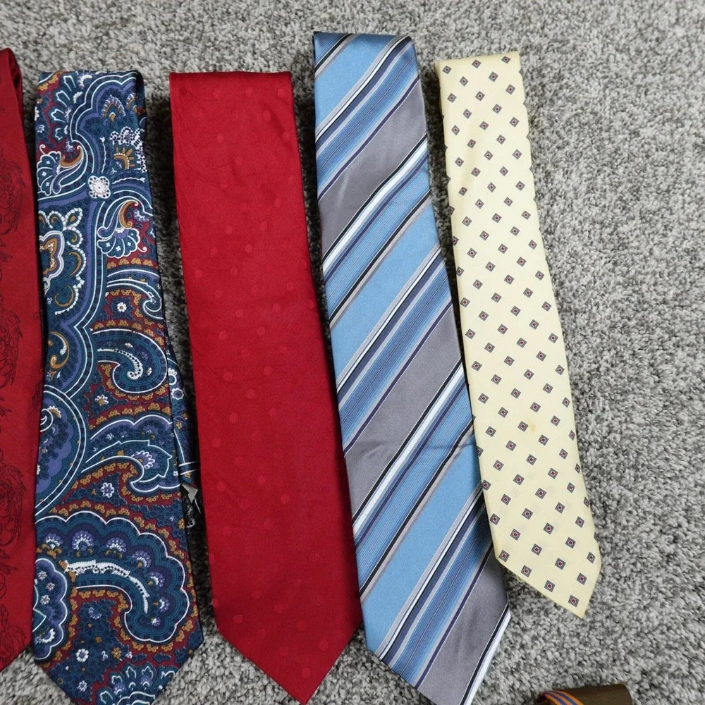 Mens Tie Lot Floral Geometric Striped Paisley Formal Business Work Office Career